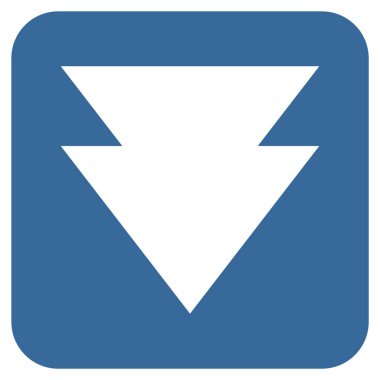 Düz kare vektör simgesi taşı