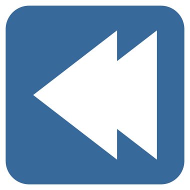 Vektör simge sol düz kare taşı