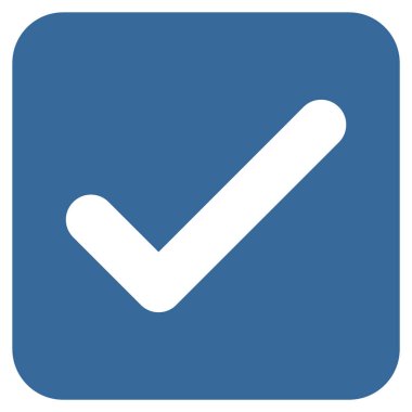 Tamam düz kare vektör simgesi