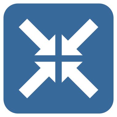 Basınç oklar düz kare vektör simgesi