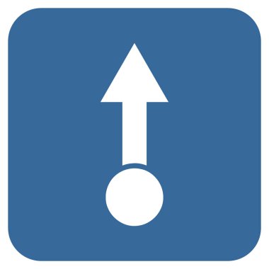 Düz kare vektör simge çekin