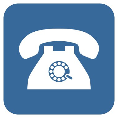 Nabız telefon düz kare vektör simgesi