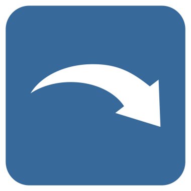 Düz kare vektör simge Yinele