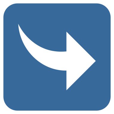 Düz kare vektör simge Yinele