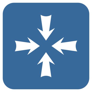 Oklar düz kare vektör simge azaltmak