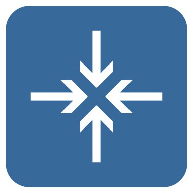 Oklar düz kare vektör simge azaltmak