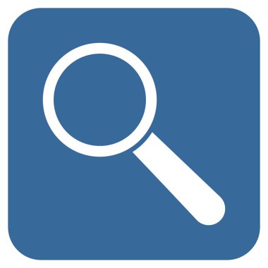 Arama aracı düz kare vektör simgesi