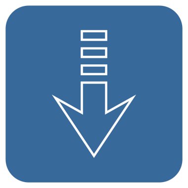 Düz kare vektör simgesi gönder