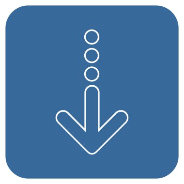 Düz kare vektör simgesi gönder