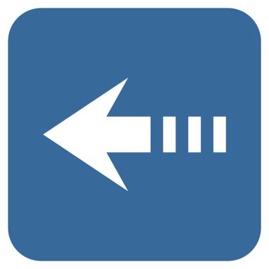 Vektör simge sol düz kare göndermek