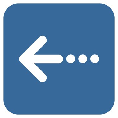 Vektör simge sol düz kare göndermek