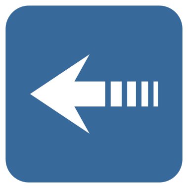 Vektör simge sol düz kare göndermek