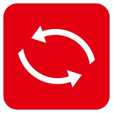 Exchange oklar düz kare vektör simgesi