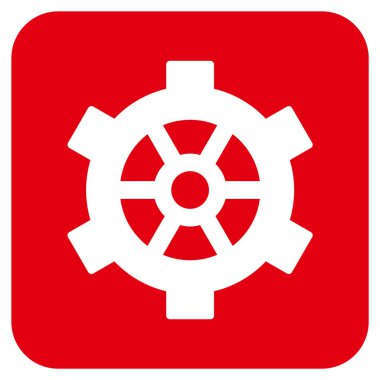 Vites düz kare vektör simgesi