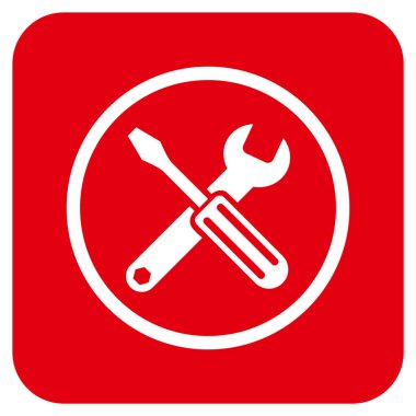 Seçenekleri düz kare vektör simgesi