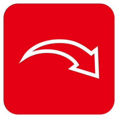 Düz kare vektör simge Yinele