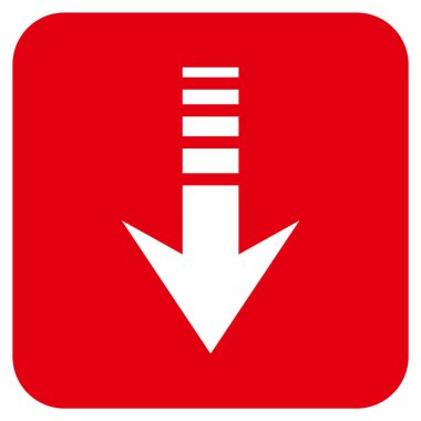 Düz kare vektör simgesi gönder