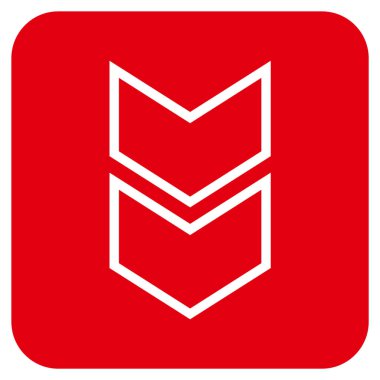 Düz kare vektör simgesi kaydır