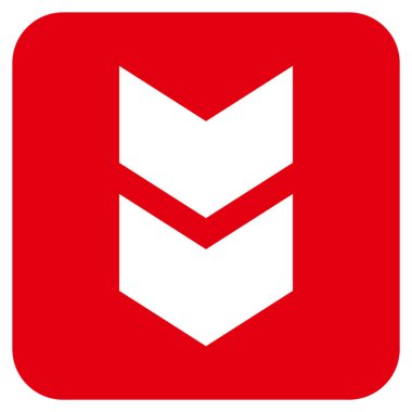 Düz kare vektör simgesi kaydır