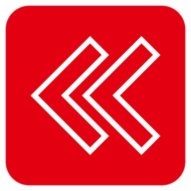 Sol düz kare vektör simge vardiya