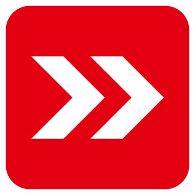 ÜST KRKT değil düz vektör simgesi kare