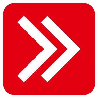 ÜST KRKT değil düz vektör simgesi kare