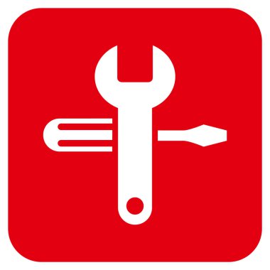 Düz kare vektör simge ayarlama