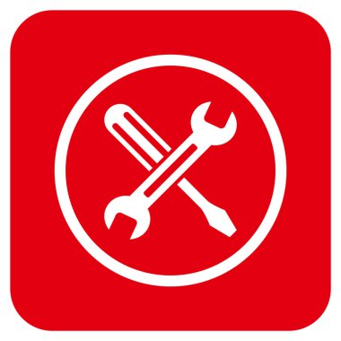 Düz kare vektör simge ayarlama