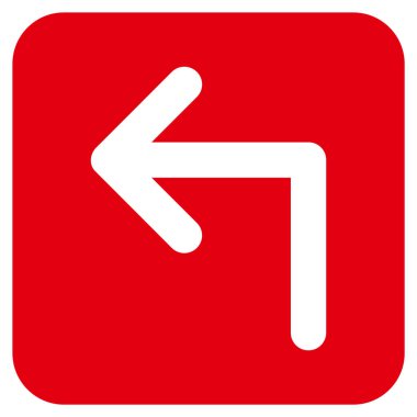 Sol düz kare vektör simge açmak