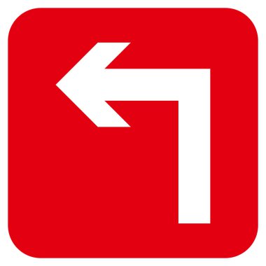 Sol düz kare vektör simge açmak