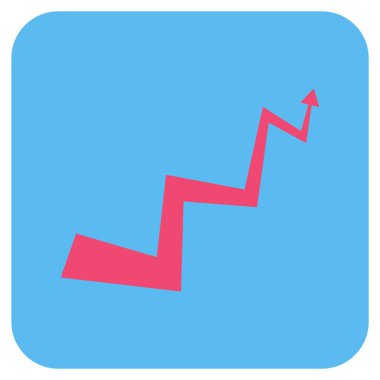 Eğri ok düz kare vektör simgesi