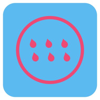 Damla düz kare vektör simgesi