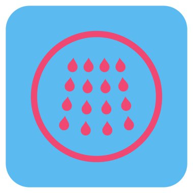 Damla düz kare vektör simgesi