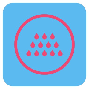 Damla düz kare vektör simgesi