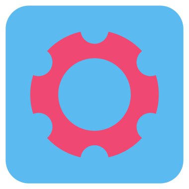 Vites düz kare vektör simgesi