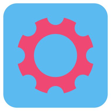 Vites düz kare vektör simgesi