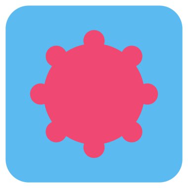 Vites düz kare vektör simgesi