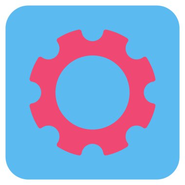 Vites düz kare vektör simgesi