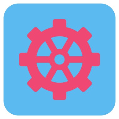 Vites düz kare vektör simgesi