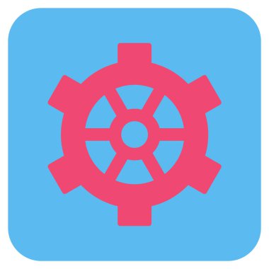 Vites düz kare vektör simgesi