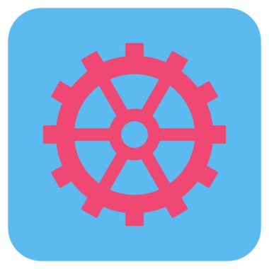 Vites düz kare vektör simgesi