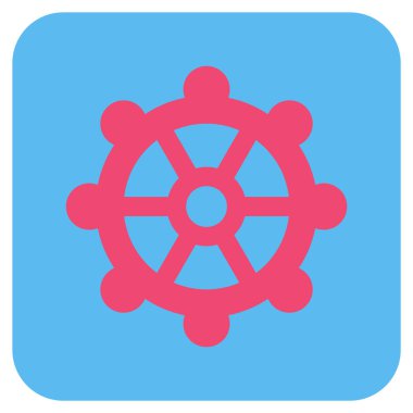 Vites düz kare vektör simgesi