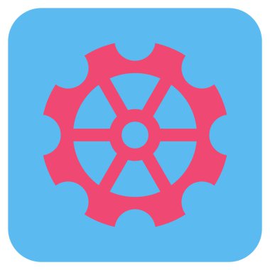 Vites düz kare vektör simgesi