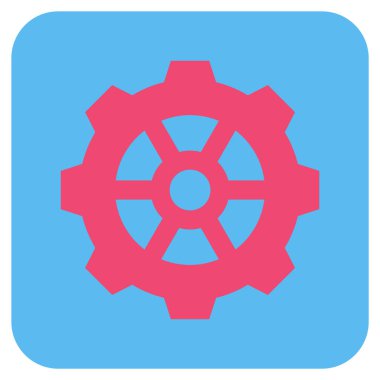 Vites düz kare vektör simgesi