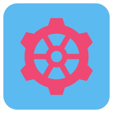 Vites düz kare vektör simgesi