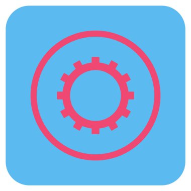 Vites düz kare vektör simgesi