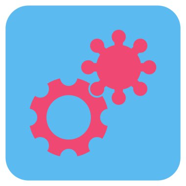 Vites düz kare vektör simgesi