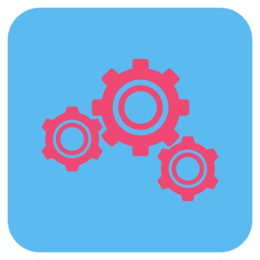 Vites düz kare vektör simgesi