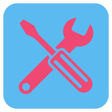 Seçenekleri düz kare vektör simgesi