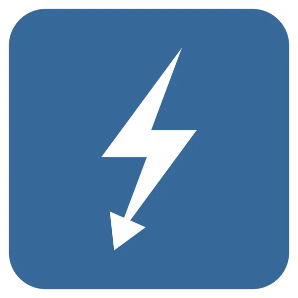 Elektrische Strike Platte vierkante Vector Icon — Stockvector